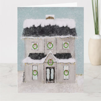 Personalised Christmas House Card