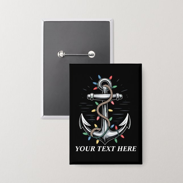 Personalised Christmas Lights Boating Sailing  (Front/Back)