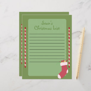 Personalised Christmas List for Santa