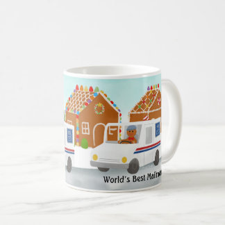 Personalised Christmas Mailman Mail Lady Postal Coffee Mug