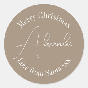 Personalised Christmas Name Gift Tag