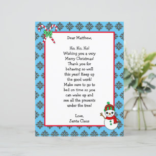 Personalised Christmas Name Letter from Santa
