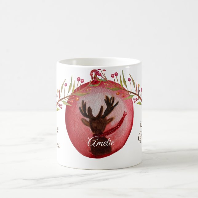 Personalised Christmas. New Year  Gift  Mug (Center)