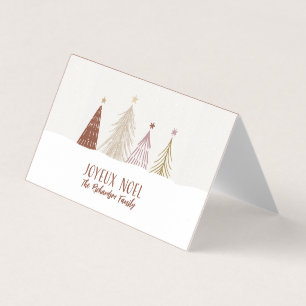 Personalised Christmas Noel Mini Gift Tag Cards