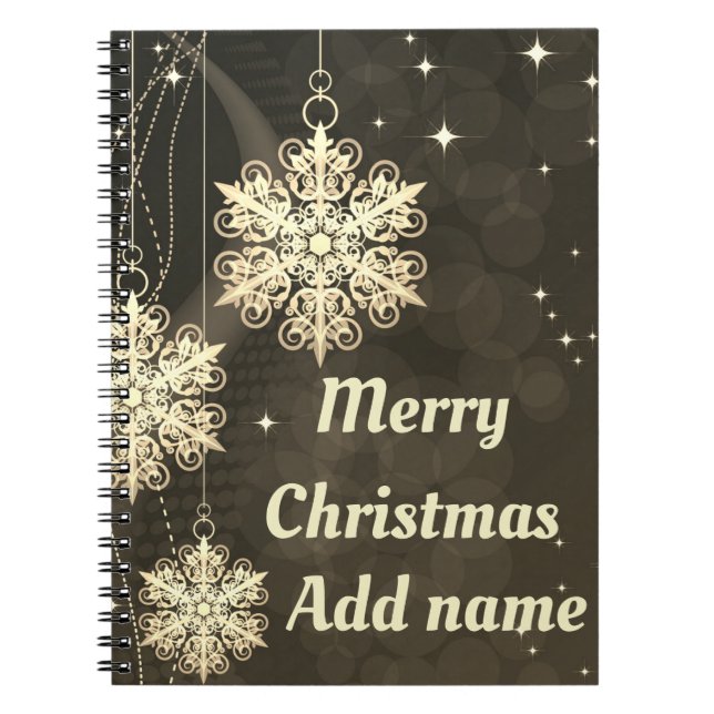 Personalised Christmas notebook (Front)