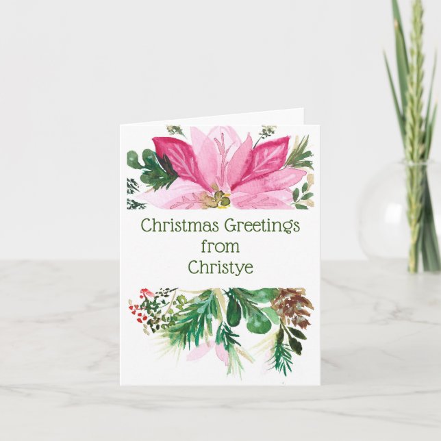Personalised Christmas Notecards (Front)