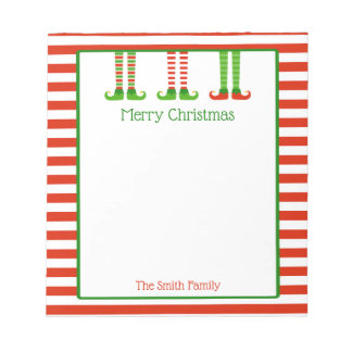 Personalised Christmas Notepad | Festive Elves