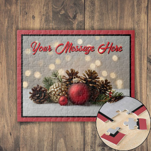 Personalised Christmas Ornament Jigsaw Puzzle