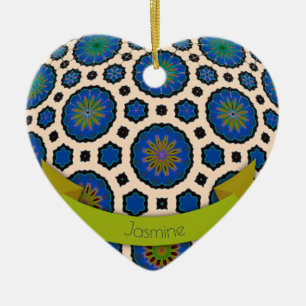 Personalised Christmas ornament modern colourful 