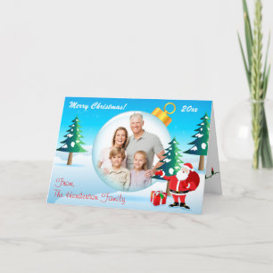 Personalised Christmas Ornament Photo Card