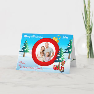 Personalised Christmas Ornament Photo Card 3