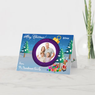 Personalised Christmas Ornament Photo Card 6