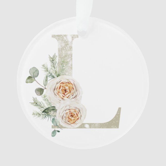 Personalised Christmas ornament with your initials (Front)