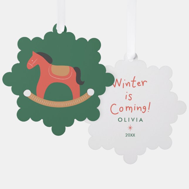 Personalised Christmas Ornaments – Cute Holiday  (Front/Back)