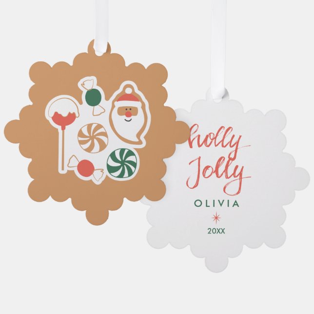 Personalised Christmas Ornaments – Cute Holiday  (Front/Back)