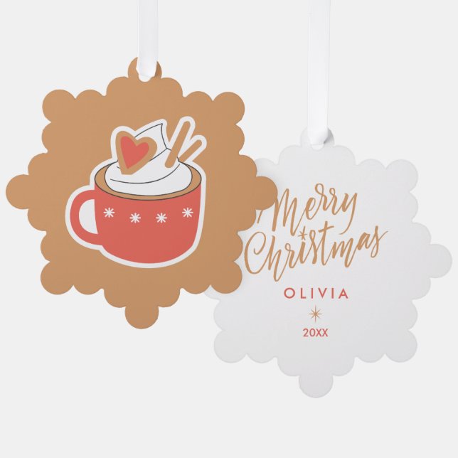 Personalised Christmas Ornaments – Cute Holiday  (Front/Back)