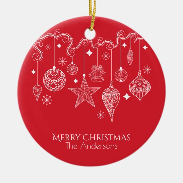 Personalised Christmas Ornaments | Ornament (Front)