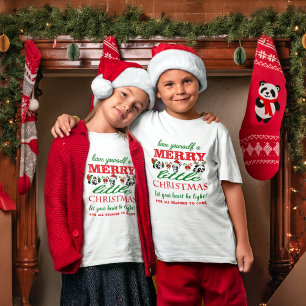 Personalised Christmas Pandas T-Shirt