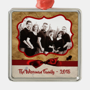 Personalised Christmas Paper Bag PHOTO Ornament