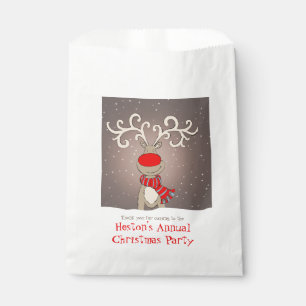 Personalised Christmas party favour bags