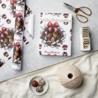 Personalised Christmas Pattern Wrapping Paper