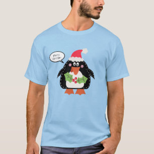 Personalised Christmas Penguin T-Shirt