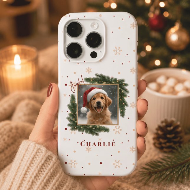 Personalised Christmas Pet Photo – Holiday  iPhone Case (Creator Uploaded)