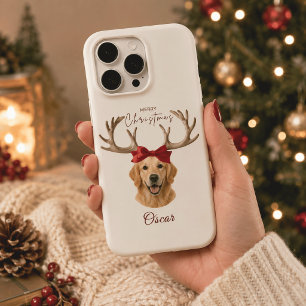 Personalised Christmas Pet Photo Name Phone Case