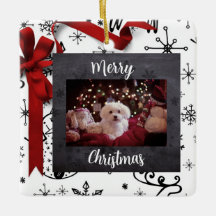 Personalised Christmas Pet Themed Ornament