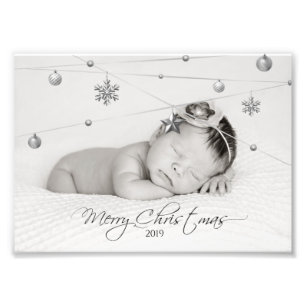 Personalised Christmas Photo and Calligraphy