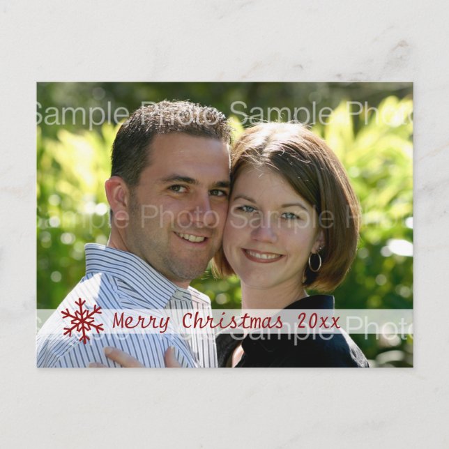Personalised Christmas Photo Card (Front)