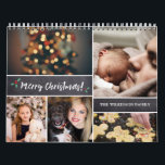Personalised, Christmas, Photo Collage Calendar<br><div class="desc">I love it when I see calendars with personal photos. We've given them out for our own families in past years and they've always loved it. I'm pleased to offer you this design for your own memories to share. The template is easy to use and you can customise the greeting...</div>