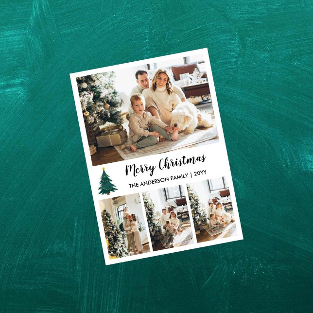 Personalised Christmas Photo Collage  Holiday Card (Creator Uploaded)