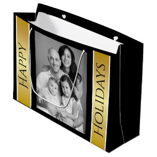 Personalised Christmas Photo Large Gift Bag