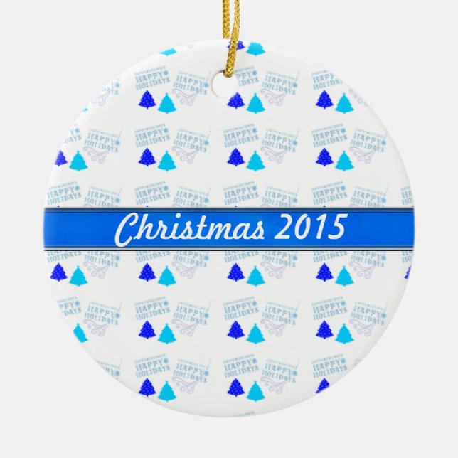 Personalised Christmas Photo Ornament Template (Front)