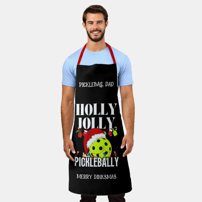 Personalised Christmas Pickleball Apron (Worn)
