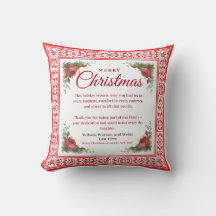 Personalised Christmas Pillow Gift