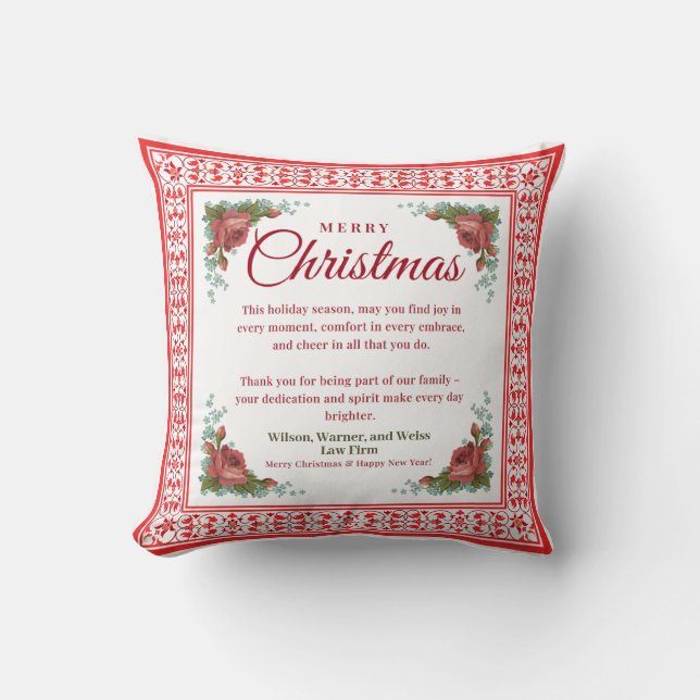 Personalised Christmas Pillow Gift (Front)