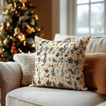 Personalised Christmas Pillow with Elegant Festive
