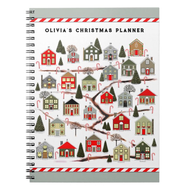 Personalised Christmas Planner Notebook (Front)