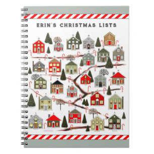 personalised Christmas planner Notebook