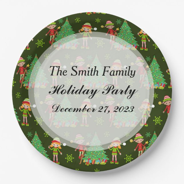 Personalised Christmas Plates (Front)