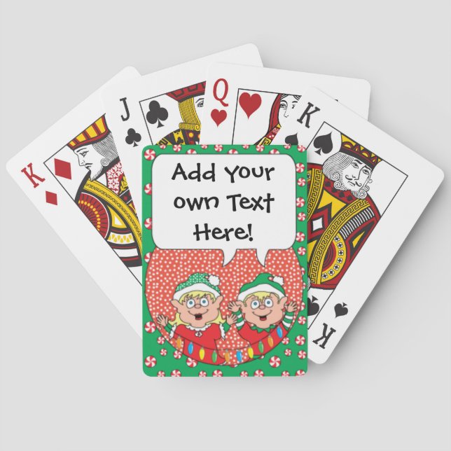 Personalised Christmas Playing Cards (Back)