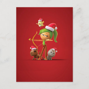 Personalised Christmas Postcard for Sagittarius