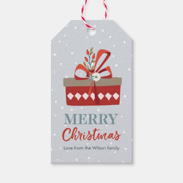 Personalised Christmas present gift tags (Front)