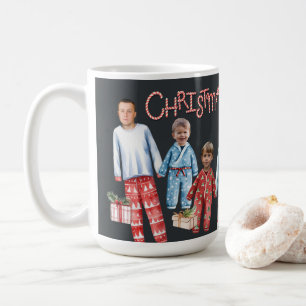 Personalised Christmas Pyjamas Photo Mug