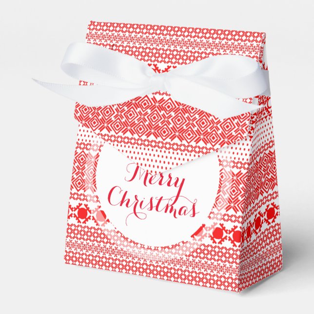 Personalised CHRISTMAS SEASON'S GREETING T Favour  Favour Box (Front Side)