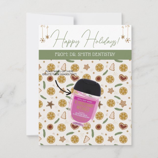 Personalised Christmas, Small Gift, Gifting Cards (Front)