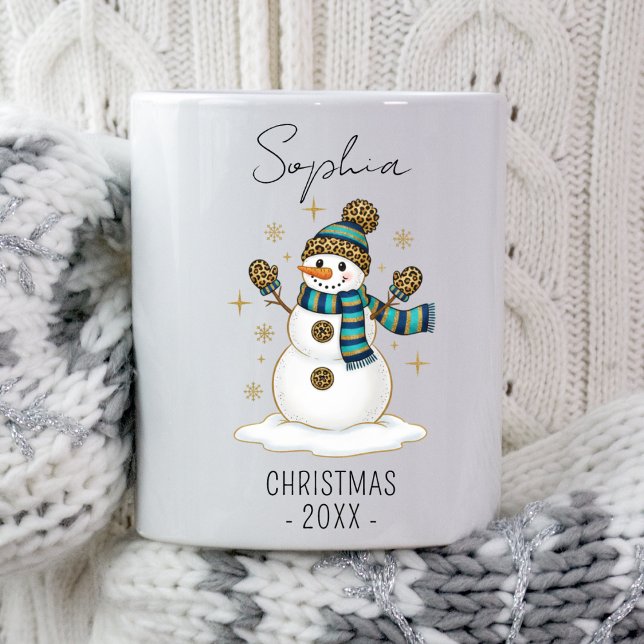 Personalised Christmas Snowman Christmas Winter Coffee Mug (Creator Uploaded)