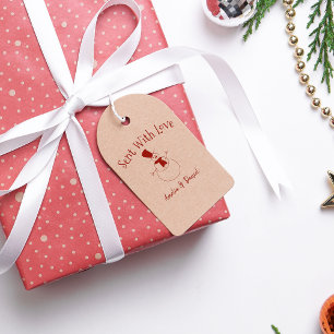 Personalised Christmas Snowman Rubber Stamp